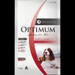 Clearance Optimum - Adult Healthy Weight with Chicken, Vegetables & Rice Dry Dog Food (13kg)