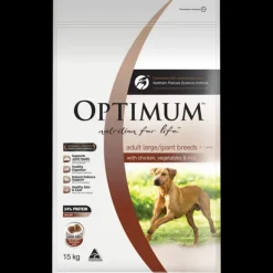 Hot Optimum - Adult Large/Giant Breed with Chicken, Vegetables & Rice Dry Dog Food (15kg)