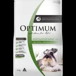 Sale Optimum - Adult Toy/Small Breed with Chicken, Vegetables & Rice Dry Dog Food (3kg)
