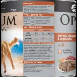Outlet Optimum - Adult with Kangaroo & Vegetables Wet Dog Food (700g)