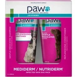 Discount Blackmores PAW - Medi-NutriDerm Infected Skin Duo Pack for Dogs and Cats (2x200ml)
