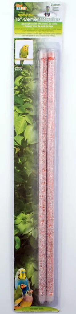 Discount Pet Pacific Misc. Penn Plax - Wood & Cement Perch (16in)