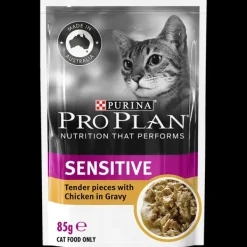 Clearance Proplan - Wet PRO PLAN - Adult Sensitive Chicken in Gravy Cat Wet Food (85g x 12pk)