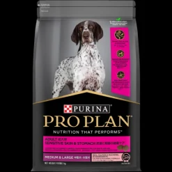 New Proplan - Dry PRO PLAN Adult Sensitive Skin & Stomach Medium & Large Breed Dry Dog Food (3kg)