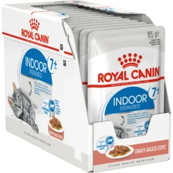 Online Royal Canin - Wet Royal Canin - Indoor Gravy 7+ Mature Cat Wet Food (85g x 12pk)