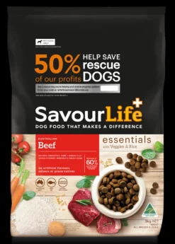 New SavourLife - Foods SavourLife - Essentials Beef Dog Dry Food (3kg)