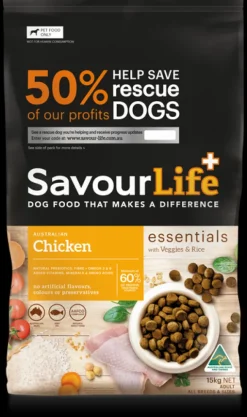 Outlet SavourLife - Foods SavourLife - Essentials Chicken Dog Dry Food (15kg)
