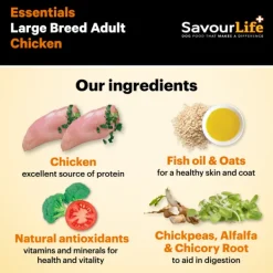 New SavourLife - Foods SavourLife - Essentials Chicken Large Breed Dog Dry Food (15kg)