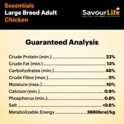 New SavourLife - Foods SavourLife - Essentials Chicken Large Breed Dog Dry Food (15kg)