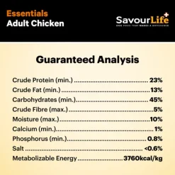 Outlet SavourLife - Foods SavourLife - Essentials Chicken Dog Dry Food (15kg)