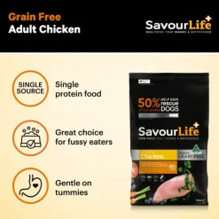 Online SavourLife - Foods SavourLife - Grain Free Chicken Dog Dry Food (2.5kg)