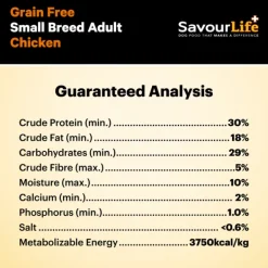 New SavourLife - Foods SavourLife - Grain Free Chicken Small Breed Dog Dry Food (2.5kg)