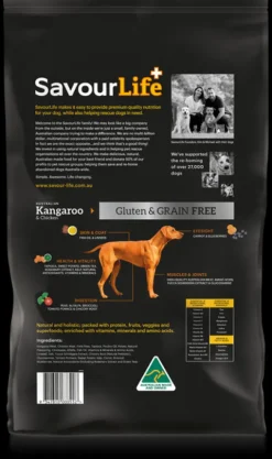 Discount SavourLife - Foods SavourLife - Grain Free Kangaroo & Chicken Dog Dry Food (10kg)