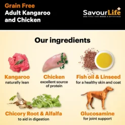 Discount SavourLife - Foods SavourLife - Grain Free Kangaroo & Chicken Dog Dry Food (10kg)