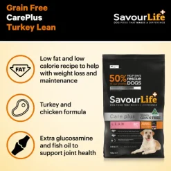 Outlet SavourLife - Foods SavourLife - Grain Free Turkey CarePlus Lean Dog Dry Food (10kg)
