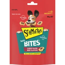 New Schmackos - Tasty Bites Chewy Slices Beef (155g)