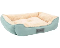 New Scruffs - Cosy Box Bed Sage Green (90 x 70cm)