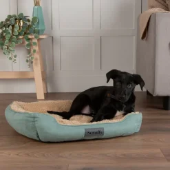 Discount Scruffs - Cosy Box Bed Sage Green (60 x 50cm)