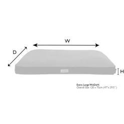 Online Scruffs - Harvard Orthopaedic Mattress Graphite Grey (120 x 75cm)