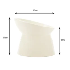 Outlet Scruffs - Icon Raised Cat Feeder Bowl Cream