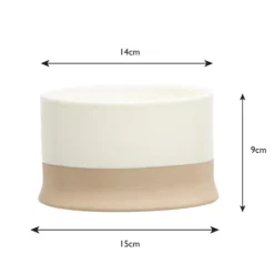 Fashion Scruffs - Scandi Water Bowl Cream (15cm)