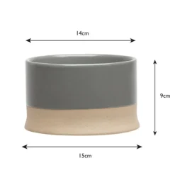 Sale Scruffs - Scandi Water Bowl Grey (15cm)
