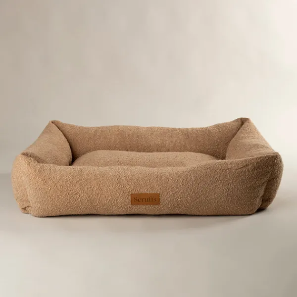 Outlet Scruffs Boucle Box Bed 90cm - Desert Brown