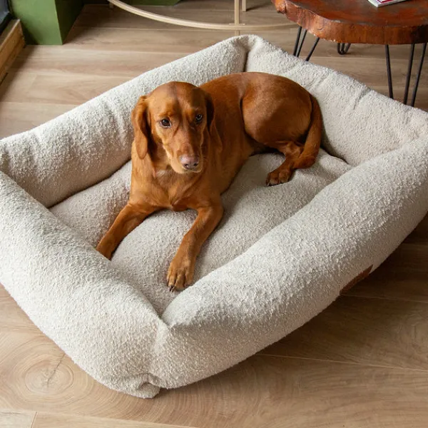 Fashion Scruffs Boucle Box Bed 90cm - Ivory