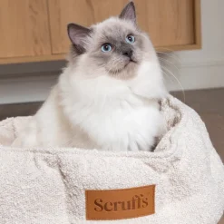 New Scruffs Boucle Cat Bed 45cm - Ivory
