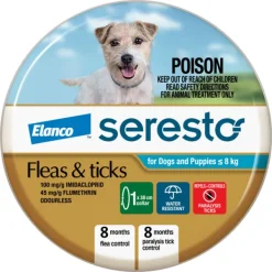 Fashion Advantage Seresto - Flea & Tick Collar (Puppies & Dogs up to 8kg)