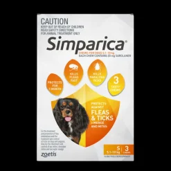 Discount Zoetis Simparica - Chews for Small Dogs 5.1-10kg (3pk)
