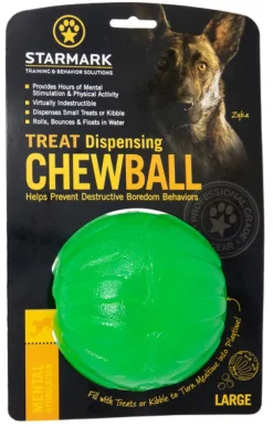 New Central Pet Other Starmark - Treat Dispensing Chew Ball Dog Toy (Large)