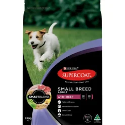 Best Supercoat - Adult Small Breed with Beef Dog Dry Food (2.8kg)