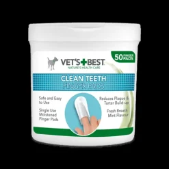 Hot Natures Best Vets Best - Dental Care Finger Wipes (50pk)