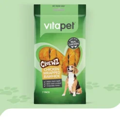 Outlet Masterpet Treats VitaPet - Chewz Chicken Wrapped Rawhide Twist Dog Treat (7pk)