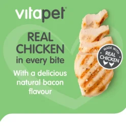 Hot Masterpet Treats VitaPet - JerHigh Chicken Bacon Strips Dog Treats (400g)