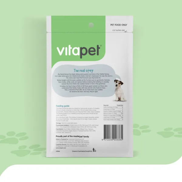 Clearance Masterpet Treats VitaPet - JerHigh Duck Sticks Dog Treats (80g)