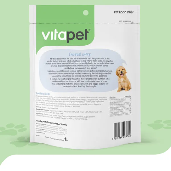 Discount Masterpet Treats VitaPet - JerHigh Milky Sticks Dog Treats (400g)