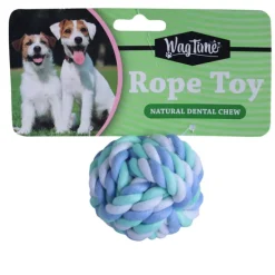 Outlet WagTime - Ball Rope Toy (8cm)