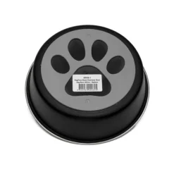 Online WagTime - Black Stainless Steel Dog Bowl (Medium)
