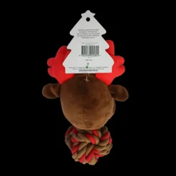 Sale WagTime - Christmas Rope Ball Reindeer (21cm)