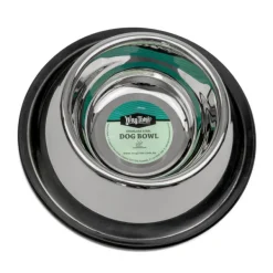 Outlet WagTime - Classic Non-tip Long-eared Stainless Steel Dog Bowl (1L)