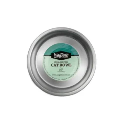 Discount WagTime - Pink Stainless Steel Cat Bowl (300ml)