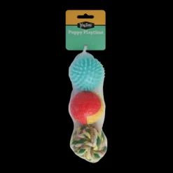 Fashion WagTime - Puppy Textured Ball Trio (6.5cm)