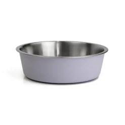 Fashion WagTime - Purple Stainless Steel Dog Bowl (Medium)