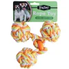 Fashion WagTime - Triple Ball Rope Toy (23cm)